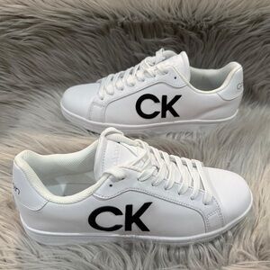 Calvin Klein Men’s Laredo White Lace Up Sneakers - Brand New